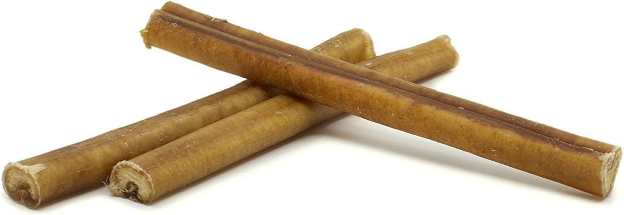 Ultra Chewy 6-Inch Odor Free Bully Stick 12 Pack: Best Bully Sticks For Small To Large Dogs - Top Choice Treats Sticks For A Healthy Chew - Fully Digestible - Rawhide Free