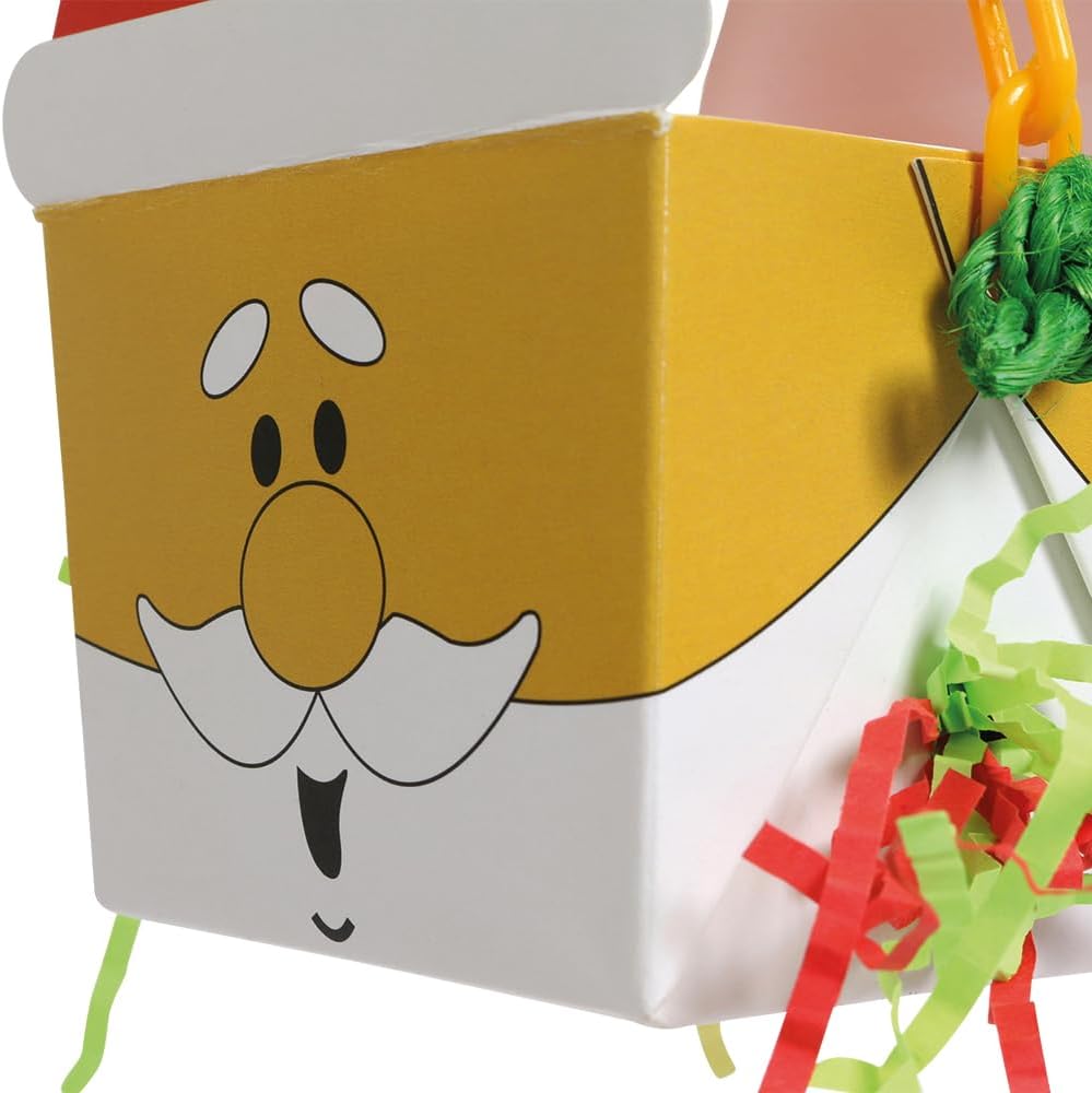 Northern Parrots Santa Foraging Goodie Box - Christmas Parrot Toy :Pet Supplies