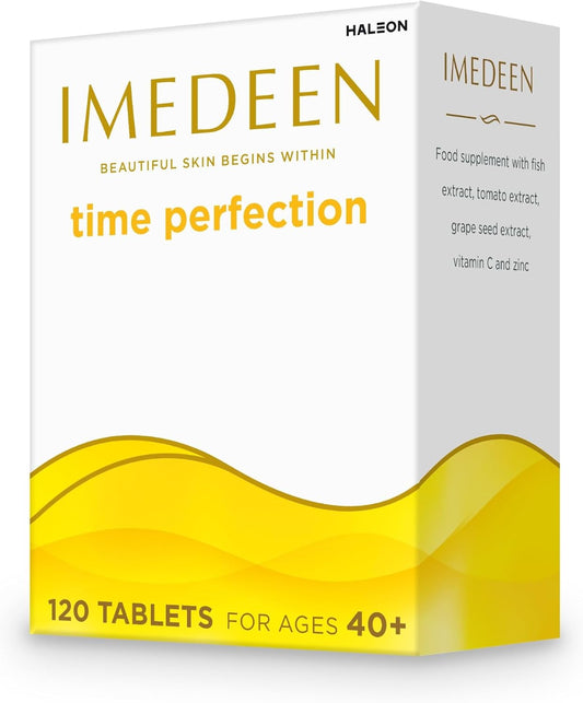 Imedeen Time Perfection - 120 Tablets - Skincare Supplements To Support Collagen Formation - Containing Vitamin C And Zinc - Improves Moisture Balance & Helps Skin To Feel Smoother