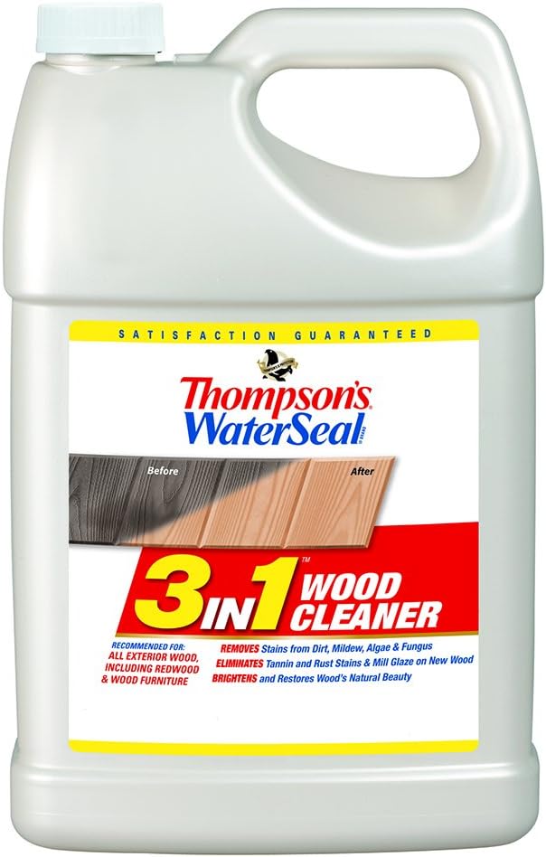 Thompson’s WaterSeal 3-in-1 Wood Deck Cleaner, 1 Gallon : Health & Household