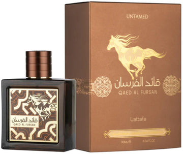 Lattafa Qaed Al Fursan - Oriental, Fruity, Fresh, Amber Wood - Eau De Parfum Long-Lasting Fragrance For Unisex, 3.40 Ounce / 100 Ml