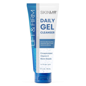 Skin Lab Lift & Firm Face Wash Gel Cleanser - Removes Impurities With Extra Burst Of Vitamin E - 4 Fl. Oz. (120 Ml)