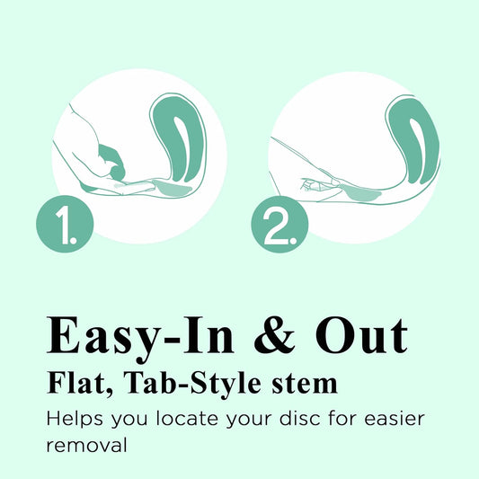 SHORDY Reusable Menstrual Disc (Small), 100% Medical-Grade Silicone, Flexible & Leak-Free Period Disc, Eco Friendly Feminine Hygiene & Care | Tampons, Pads & Cups Alternative (Green)