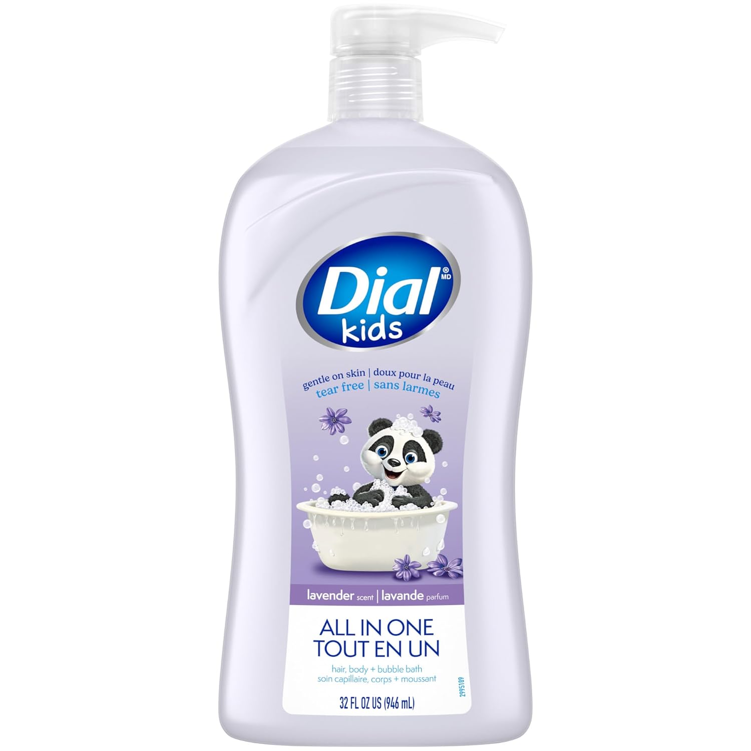 Dial Kids 3-In-1 Body+Hair+Bubble Bath, Lavender Scent, 32 Fl Oz
