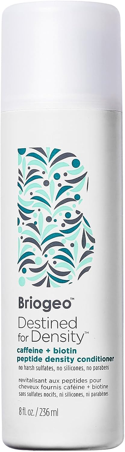 Briogeo Destined For Density Caffeine + Biotin Peptide Density Conditioner, Increases Hair Thickness And Density, Vegan, Phalate & Paraben-Free - 236Ml