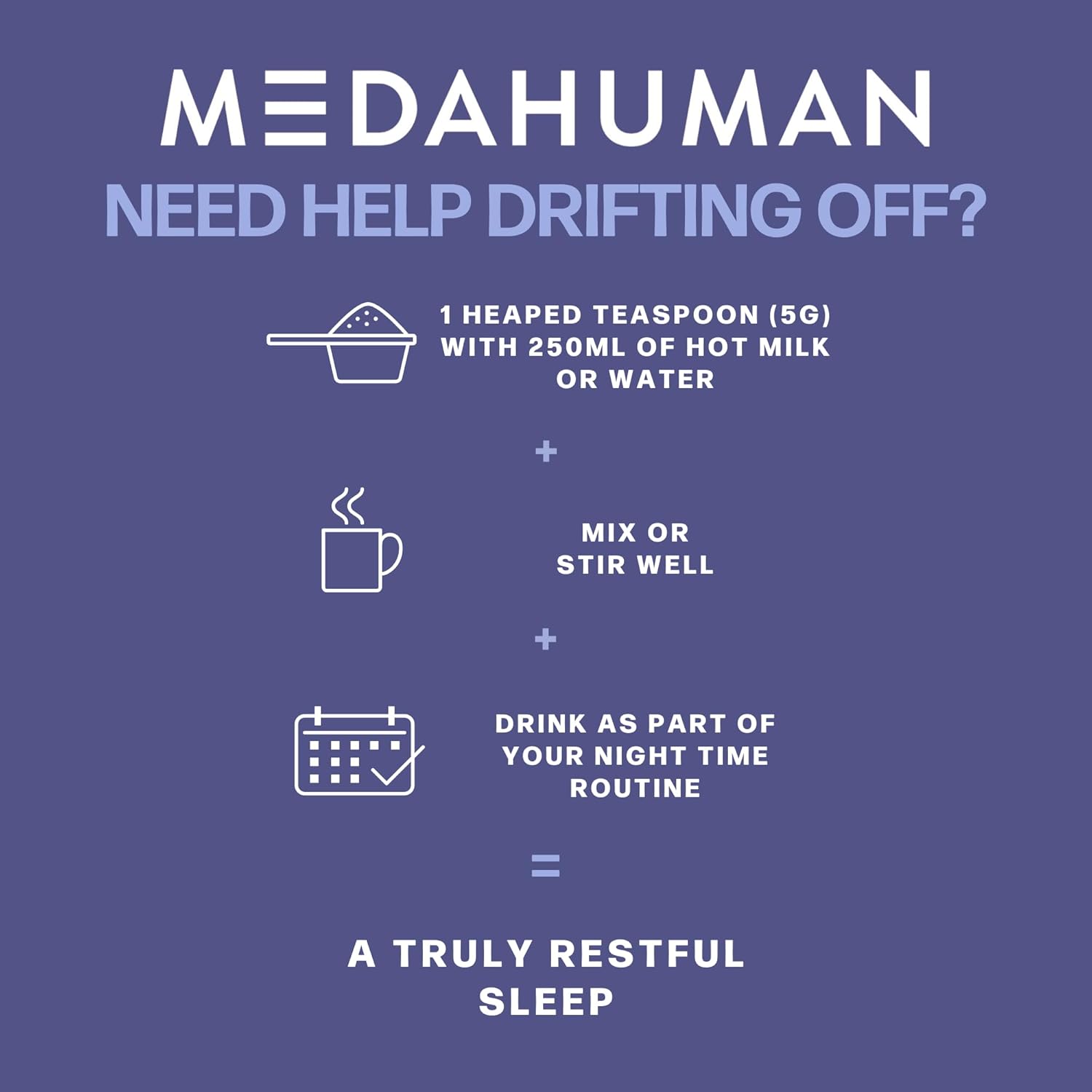 MEDAHUMAN® Night | Reishi Mushroom Powder (30 Servings) | Adaptogen Superblend Mushroom Supplement with Ashwagandha Powder, Valerian Root and Magnesium for a More Relaxed Sleep | Chocolate Flavour : Amazon.co.uk: Grocery