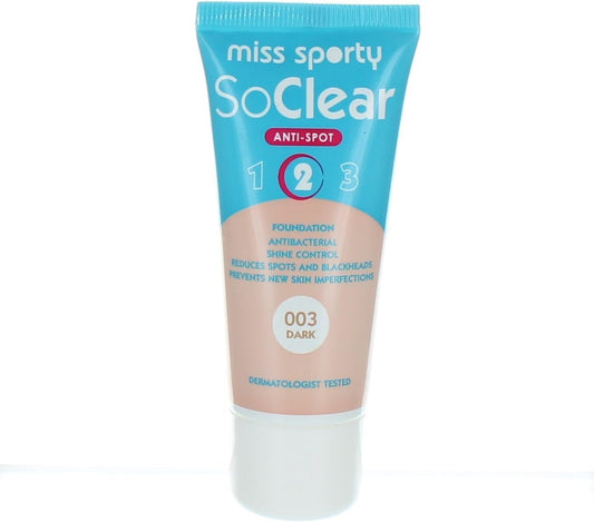 Miss Sporty So Clear Anti-Spot Foundation 30 Ml-003 Dark