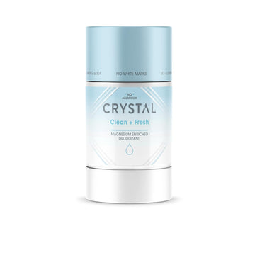 Crystal Magnesium Solid Stick Natural Deodorant, Clean + Fresh Scent, 2.5 oz