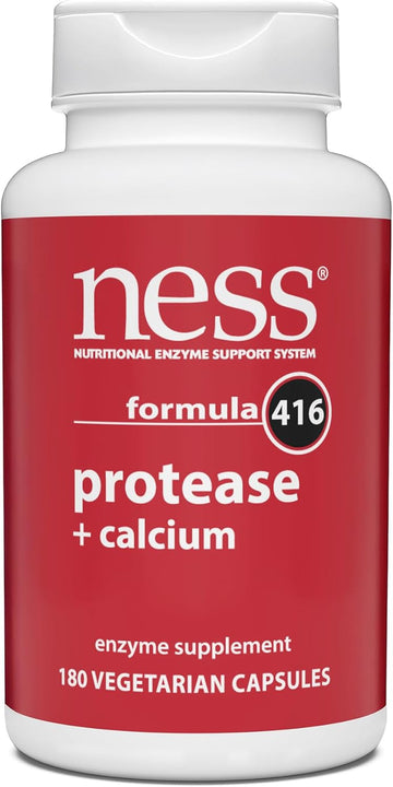 Ness Enzymes- Protease W/Calcium #416 180 Vcaps
