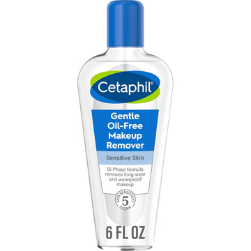 Cetaphil Gentle Waterproof Makeup Remover, Mother'S Day Gifts, Oil-Free Formula Suitable For Sensitive Skin, 6.0 Fluid Ounce