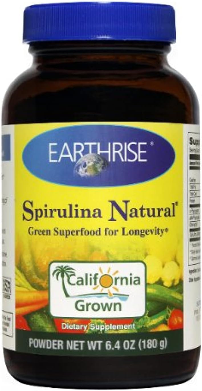 Earthrise Spirulina Natural, 180 Grams Powder