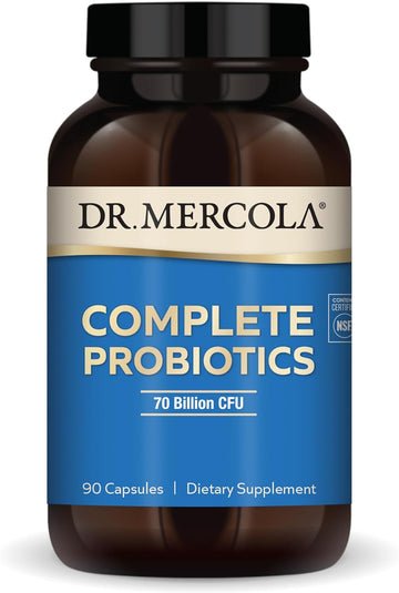 Dr. Mercola Complete Probiotics 70 Billion Cfu, 90 Servings (90 Capsules), Dietary Supplement, Supports Digestive Health, Non Gmo, Nsf Certified