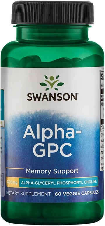 Swanson Alpha-Gpc Alpha Glycerophosphocholine 300 Milligrams 60 Veg Capsules