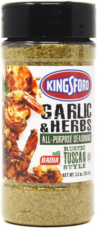 Badia Kingsford Garlic & Herb Rustic Tuscan All Purpose Seasoning 155.9G