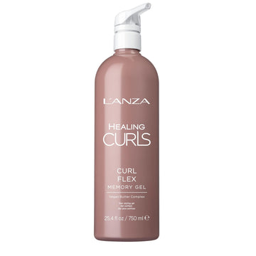 L'Anza Healing Curls Curl Flex Memory Gel - Curl Gel For Curly Hair - Creates Strong, Long-Lasting And Touchable Hold With Sulphate Free, Paraben Free Formula