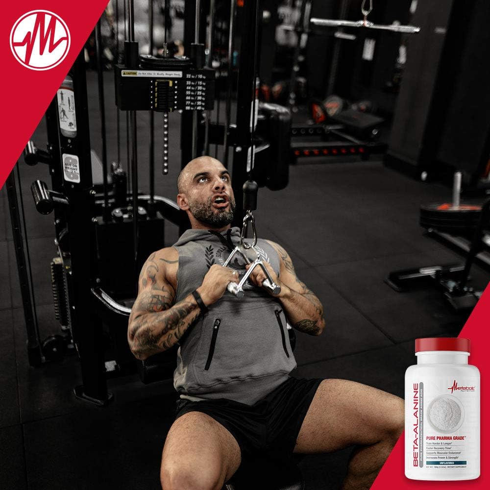Metabolic Nutrition Beta Alanine, 100 Grams, Powder : Health & Household