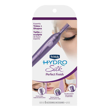 Schick Hydro Silk Perfect Finish Trimmer, 8-In-1 Grooming Kit For Women