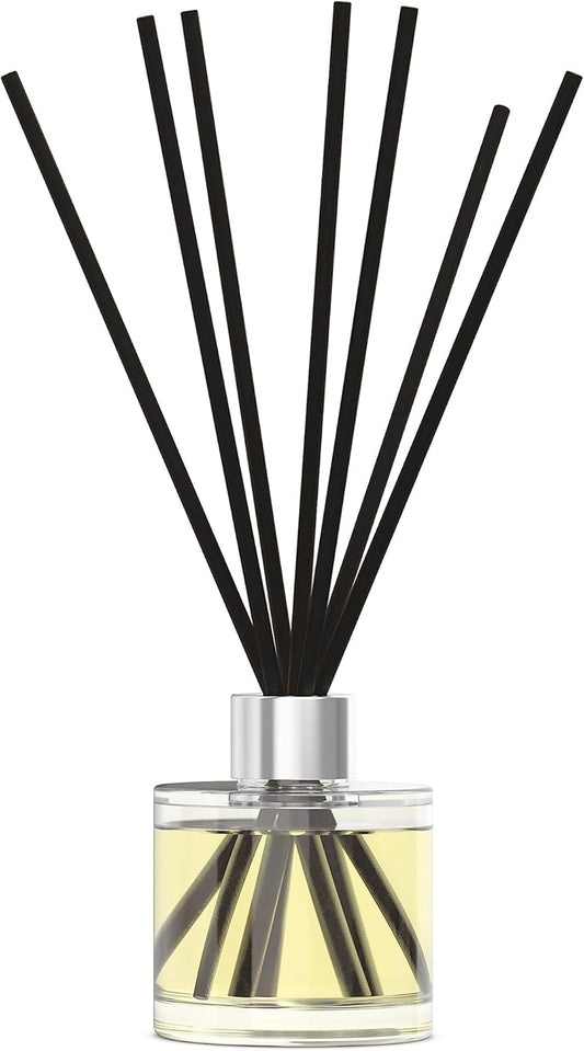 Mystix London | Jasmine & Sandalwood Fragrance Oil Reed Diffuser | 100ml | Best Aroma for Home, Kitchen, Living Room and Bathroom | Perfect as a Gift | Refillable