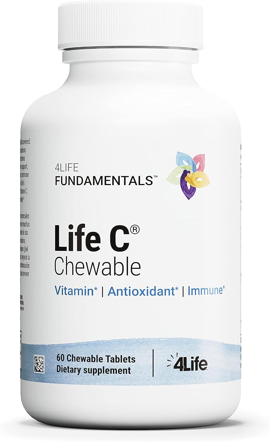 4Life Life C - 7 Active Forms Of Vitamin C For Immune Support, Nutrient Absorption, And Benefits - Citrus Flavor - 60 Chewable Tablets