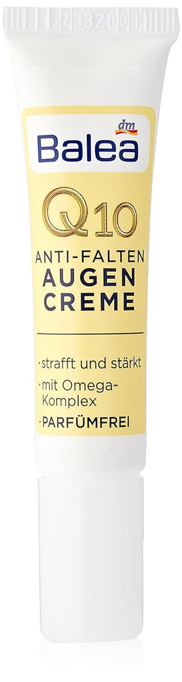 Anti-Wrinkle Eye Cream Q10 With Omega Complex - Perfume-Free, Peg-Free, Vegan, Not Tested On Animals - 15 Ml By Balea