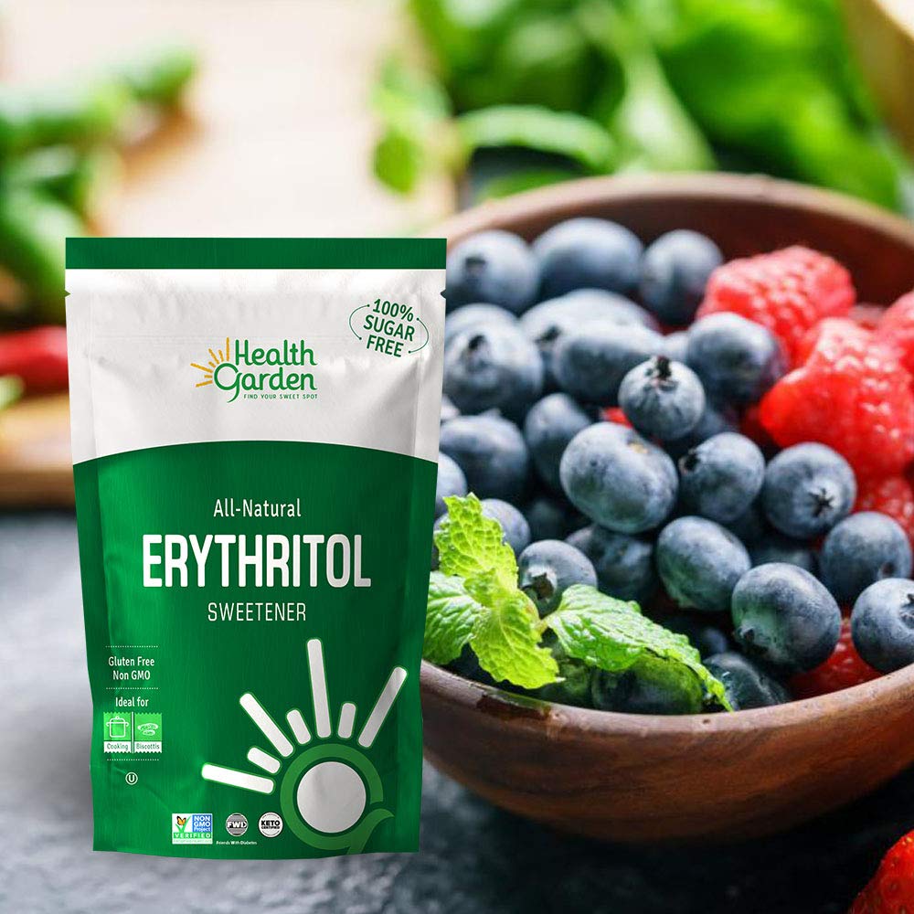 Health Garden Erythritol Sweetener - Non Gmo - Gluten Free - Sugar Substitute - Keto Friendly - Tastes Like Sugar (9.75 Lbs) : Grocery & Gourmet Food