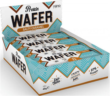 Nanosupps Protein Wafer (12X40G) Salty Caramel - Bars - Protein Bars
