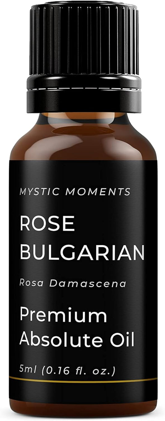 Mystic Moments | Rose Bulgarian Absolute Oil 5ml (Rosa Damascena) Pure & Natural Absolute Oil for Skincare, Perfumery & Aromatherapy