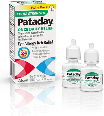 Pataday Once Daily Relief Extra Strength Relief 2.5Ml, 2 Count(Pack Of 1)