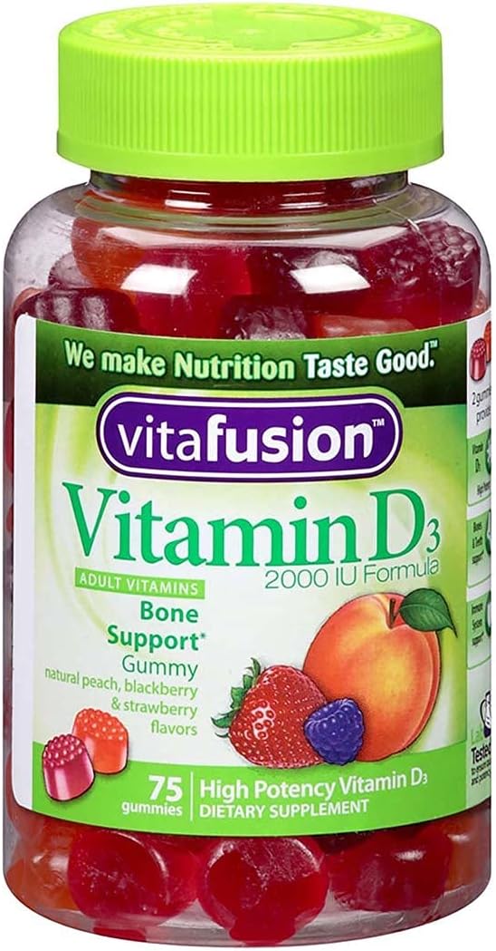 Vitafusion Vitamin D3 Gummy Vitamins, 75ct (Pack of 4)