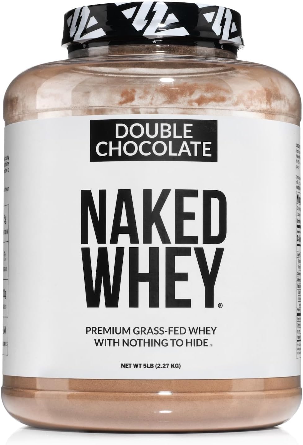 Naked Whey Double Chocolate Grass Fed Whey Protein Powder, No Gmo, No Soy, And Gluten Free. Nothing Artificial, Aid Growth And Recovery - 53 Servings