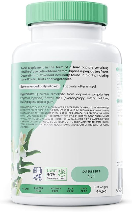 Osavi Natural Quercetin 500 Mg – 60 Vegan Capsules | Flavipure® Quercetin From Japanese Pagoda Tree | Supports Immunity & Reduces Oxidative Stress | Derived From 6000 Mg Sophora Japonica