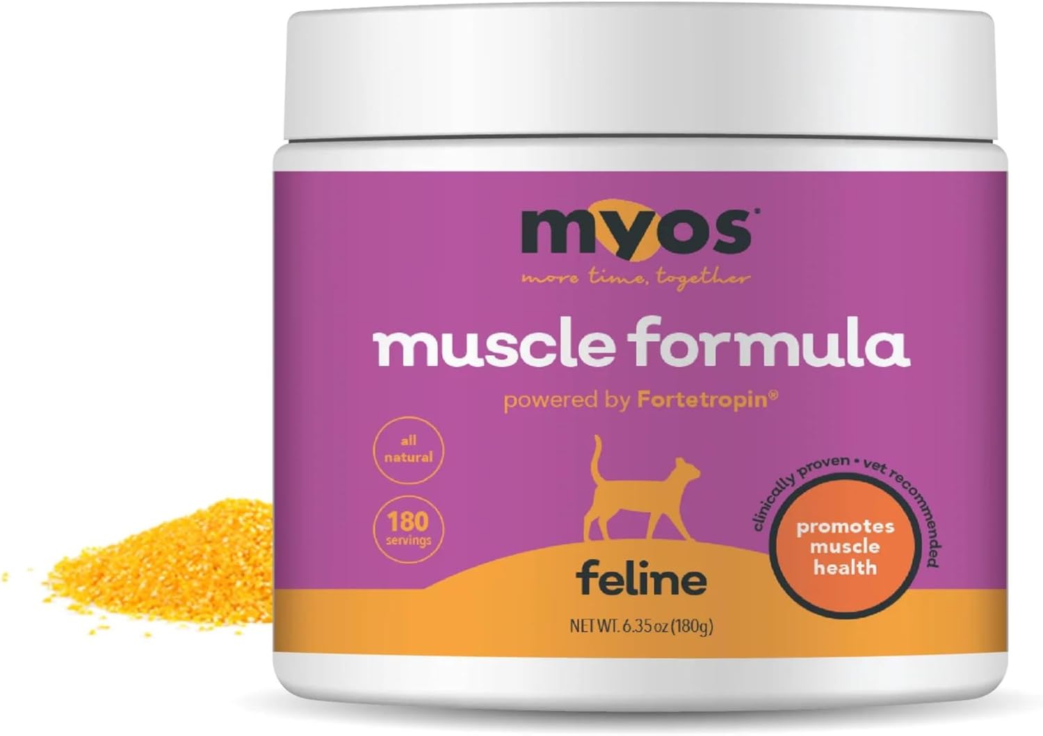 Powered By Fortetropin For Senior Cats - Aids Weight Gain, Muscle Growth & Mobility Support - Natural, Cat Nutritional Supplement - 180 Servings