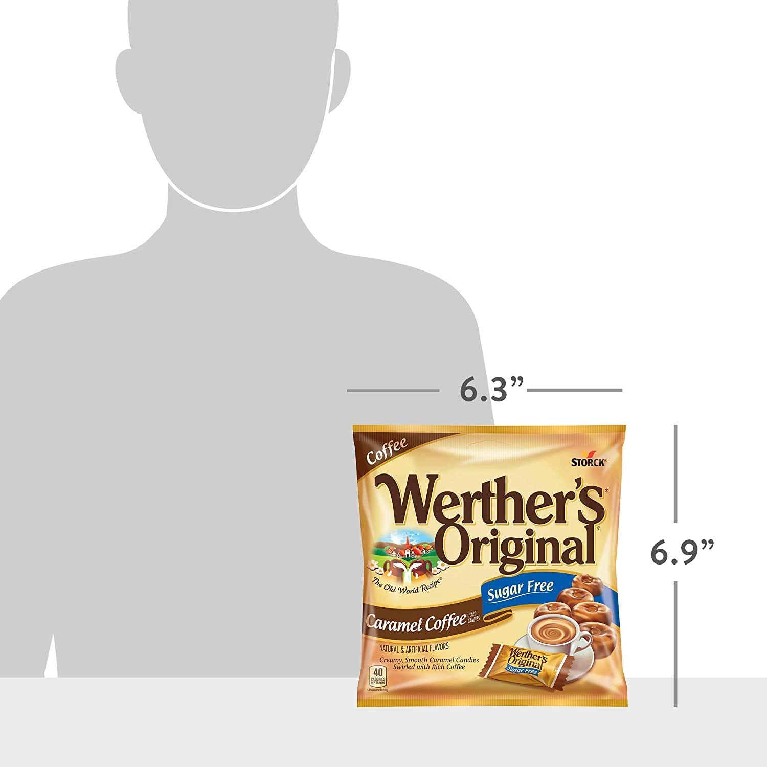 Werther'S Original Sugar Free Caramel Coffee,Hard Candies 2.75 Oz, 3 Pack : Grocery & Gourmet Food