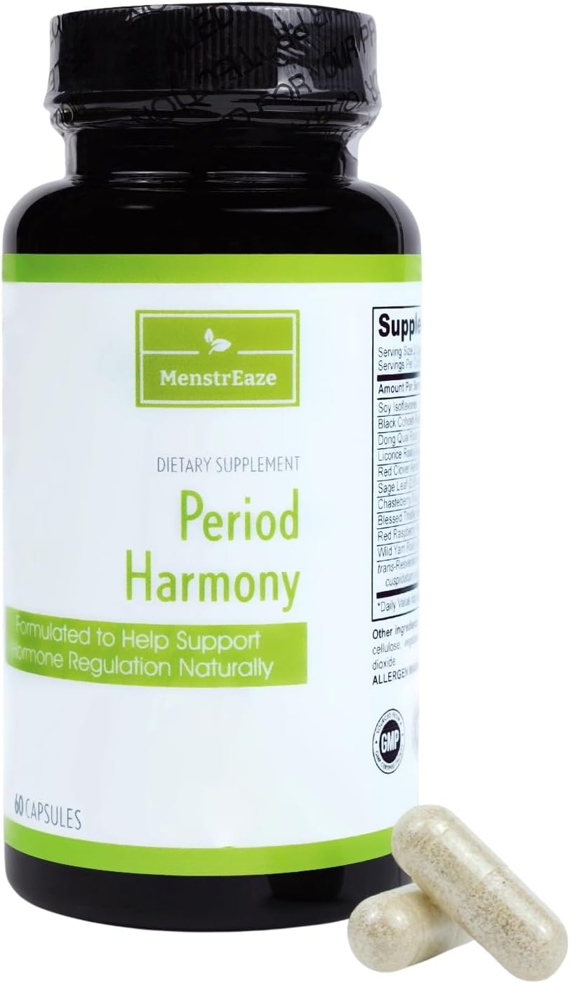 Plant-Based Hormone Balance for Women - Menopause & PMS Support - with Black Cohosh, Vitex Berry & Dong Quai - 30 Serves