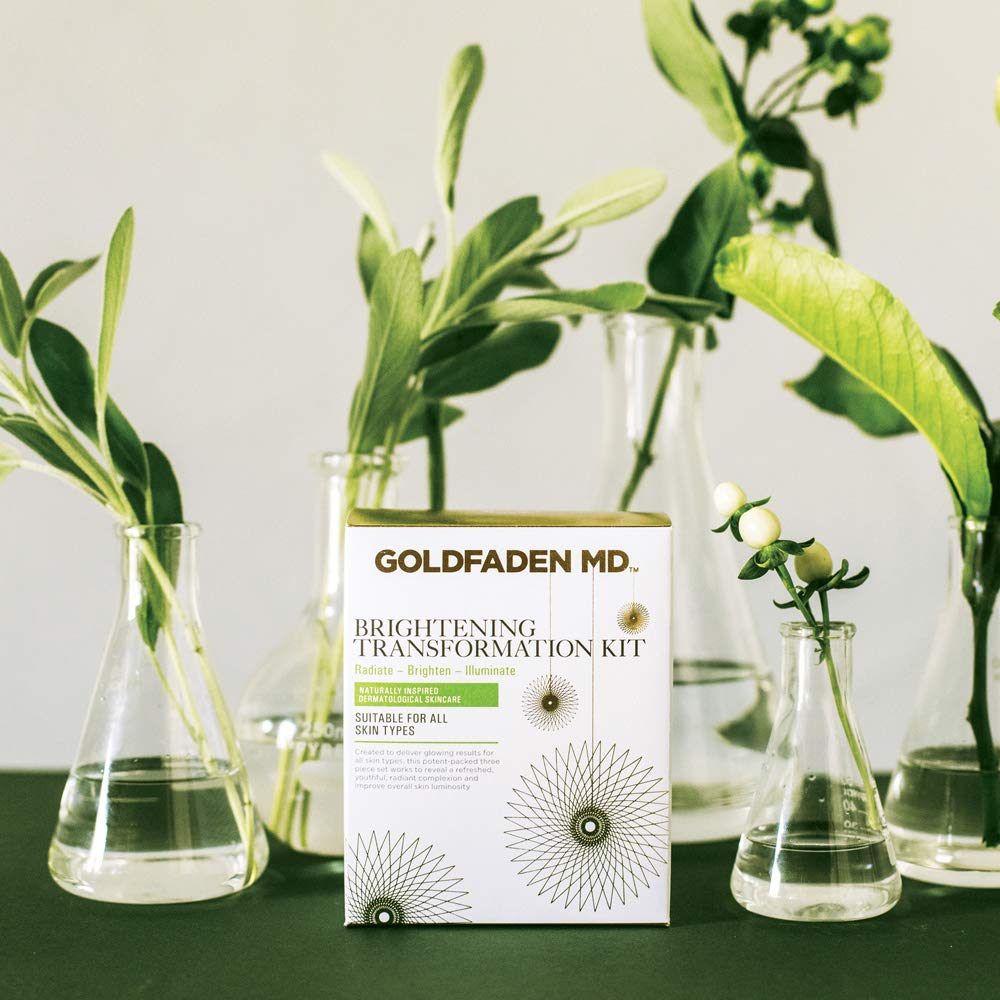 Goldfaden Md Brightening Transformation Kit | Advanced Skin Care Regime For Face | Includes Doctors Scrub Microdermabrasion Exfoliator, Pure Start Cleanser & Bright Eyes Eye Cream | 3 Pc Set : Beauty & Personal Care