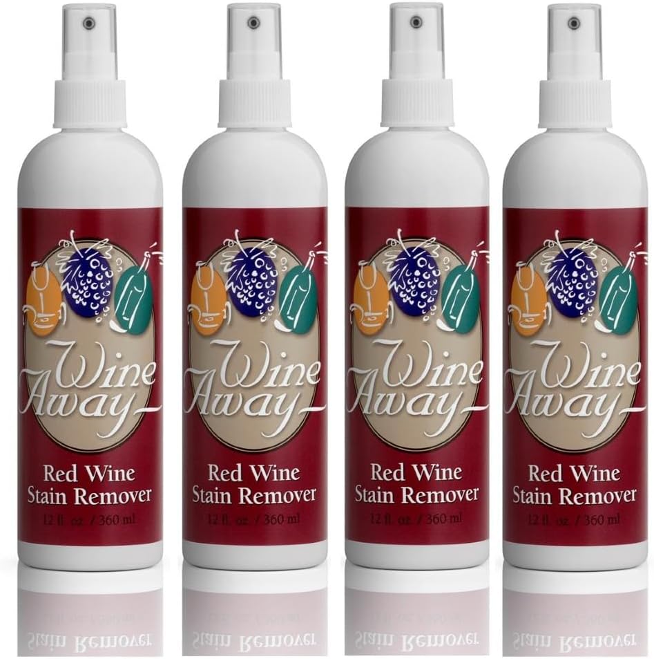 Evergreen Labs Wine Away Red Wine Stain Remover, 12-Ounces, Set Of 4