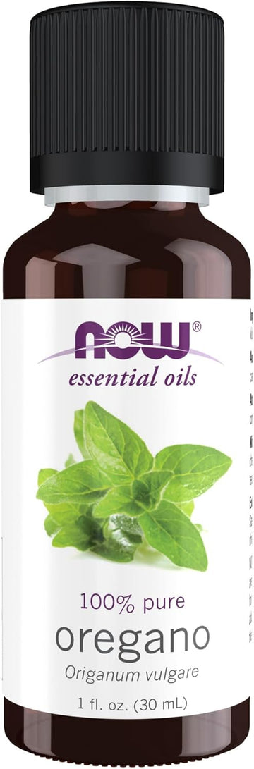 Now Essential Oils, Oregano Oil, Comforting Aromatherapy Scent, Steam Distilled, 100% Pure, Vegan, Child Resistant Cap, 1-Ounce