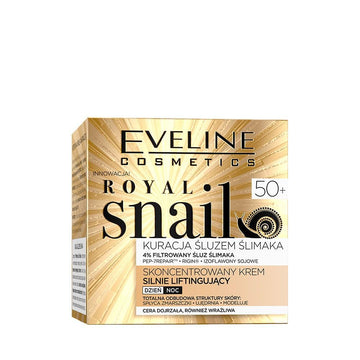 Eveline Cosmetics Royal Snail Mucin Concentrated Lifting Cream 50+ Rigin Peptides Skin Regeneration