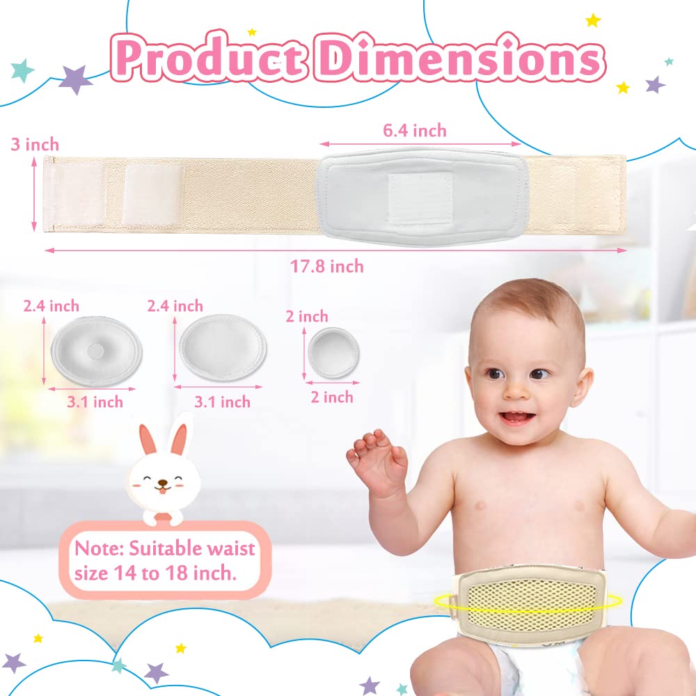 Mybow Umbilical Hernia Belt Baby Belly Button Band Newborn Wrap Hernia Belt Infants Abdominal Binder for Umbilical Cord Hernia Truss Waist Belt with Support Compression Pad Adjustable Navel Band : Baby