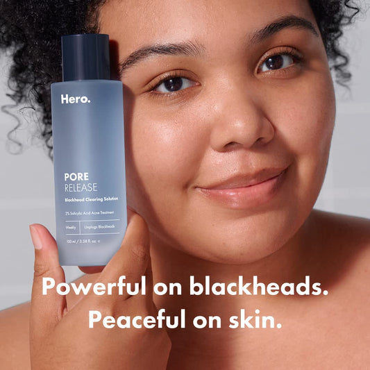 Hero Cosmetics Pore Release Blackhead Clearing Solution - Exfoliating Toner Featuring Bha, Pha, Aha And 2% Salicylic Acid (100 Ml)