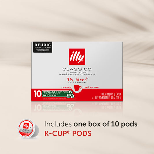 Illy Classico Roast Coffee Pods - Caramel, Orange Blossom & Jasmine Flavors - 10 Count