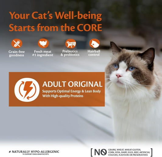 Wellness CORE Adult Original, Dry Cat Food, Chicken and Turkey, 4 kg?10830