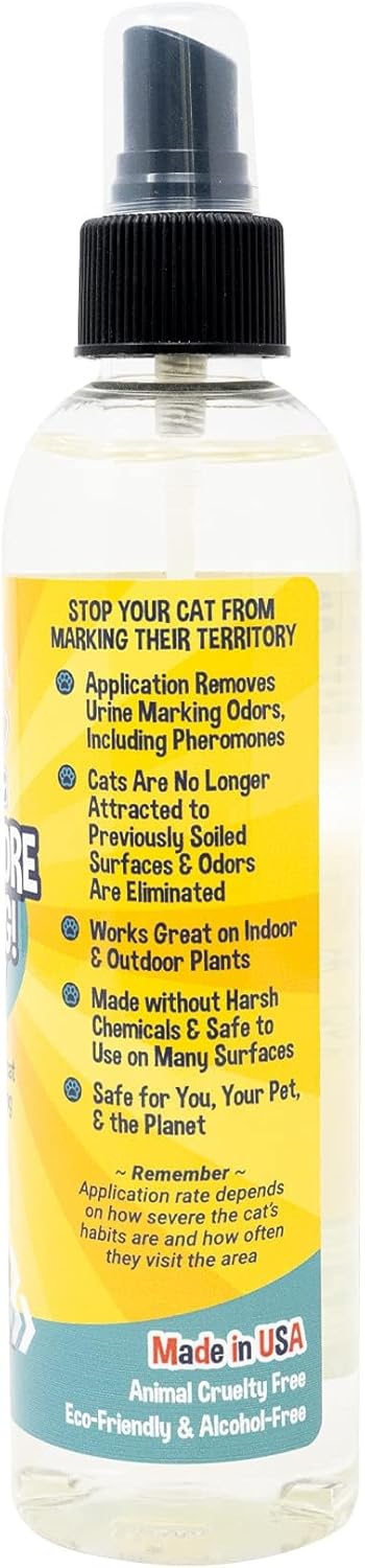 Bodhi Dog Cat No More Marking! Spray | Deters Cats from Urine Marking Indoors & Outdoors | Removes Urine Marking Odors | Safe for Indoor & Outdoor Use | Made in USA 8oz : Pet Supplies