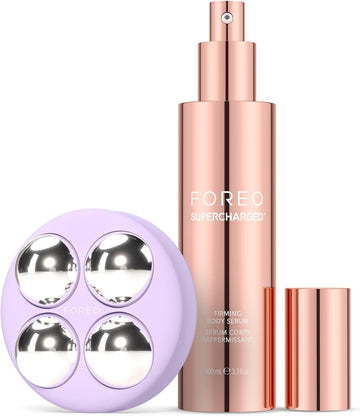 Foreo Bear 2 Body Advanced Microcurrent Sculpting Machine + Conductive Supercharged Firming Serum - Cellulite Massager & Lymphatic Drainage - Firm, Contour & Smooth - Massager