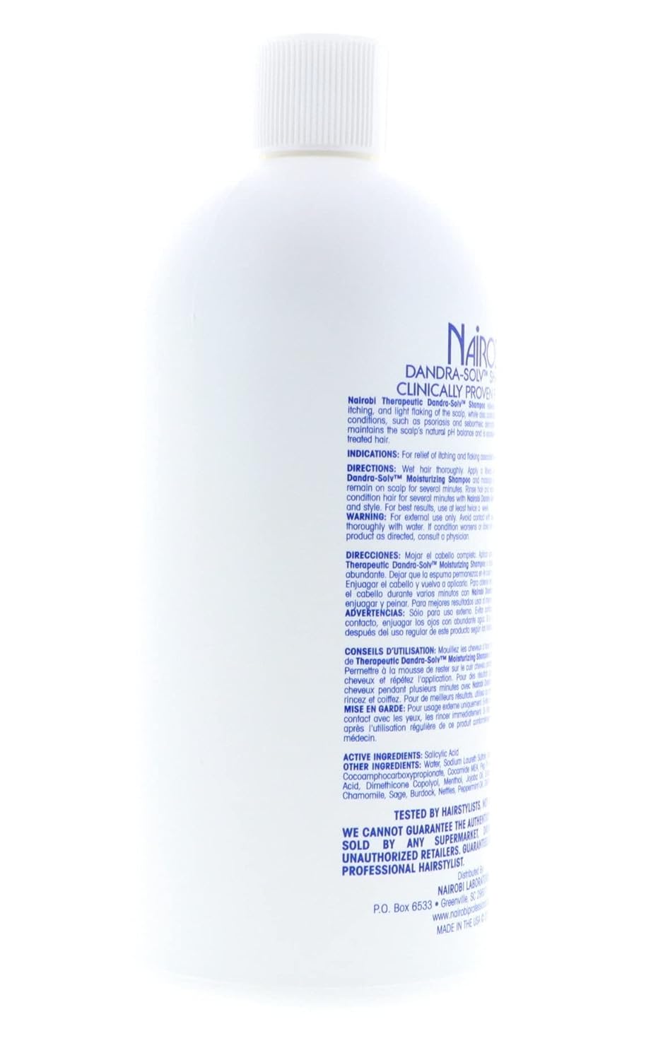 Nairobi Therapeutic Dandra-Solve Moisturizing Shampoo, 32 Ounce : Beauty & Personal Care