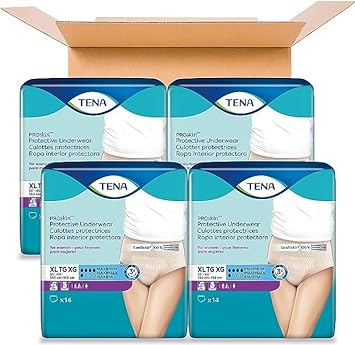 TENA Incontinence Underwear for Women, Maximum Absorbency, ProSkin - X-Large - 56 Count