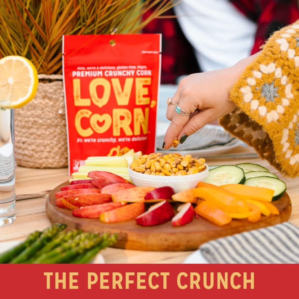 LOVE CORN: Habanero Chilli | Roasted Crunchy Corn - Gluten-Free - Plant Based & Vegan - Healthy Snack - Low Calorie - (Box of 6 Bags, 115g Each) : Amazon.co.uk: Grocery
