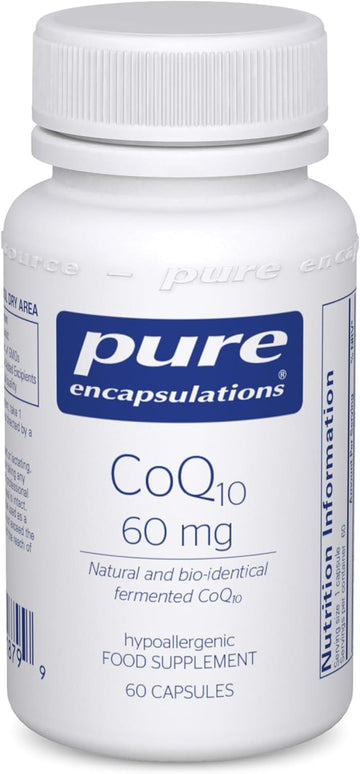 Pure Encapsulations - Coq10 60Mg - Natural And Bio-Identical Fermented Coenzyme Q10-60 Capsules