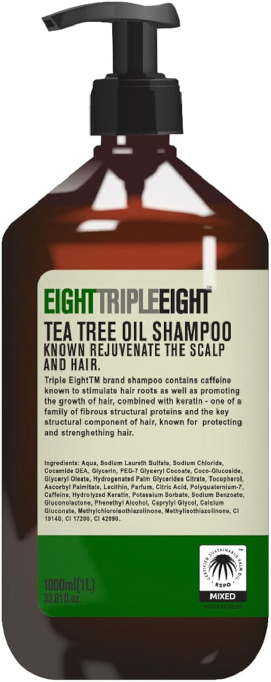 Eight Triple Eight Tea Tree Oil Hair Care Set- 2X Shampoo & 2X Conditioner 1 Litre