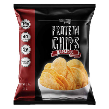 Protein Chips, 14G Protein, 3G-4G Net Carbs, Gluten Free, Keto Snacks, Low Carb Snacks, Protein Crisps, Keto-Friendly, Made In Usa (Barbecue, 7 Pack)